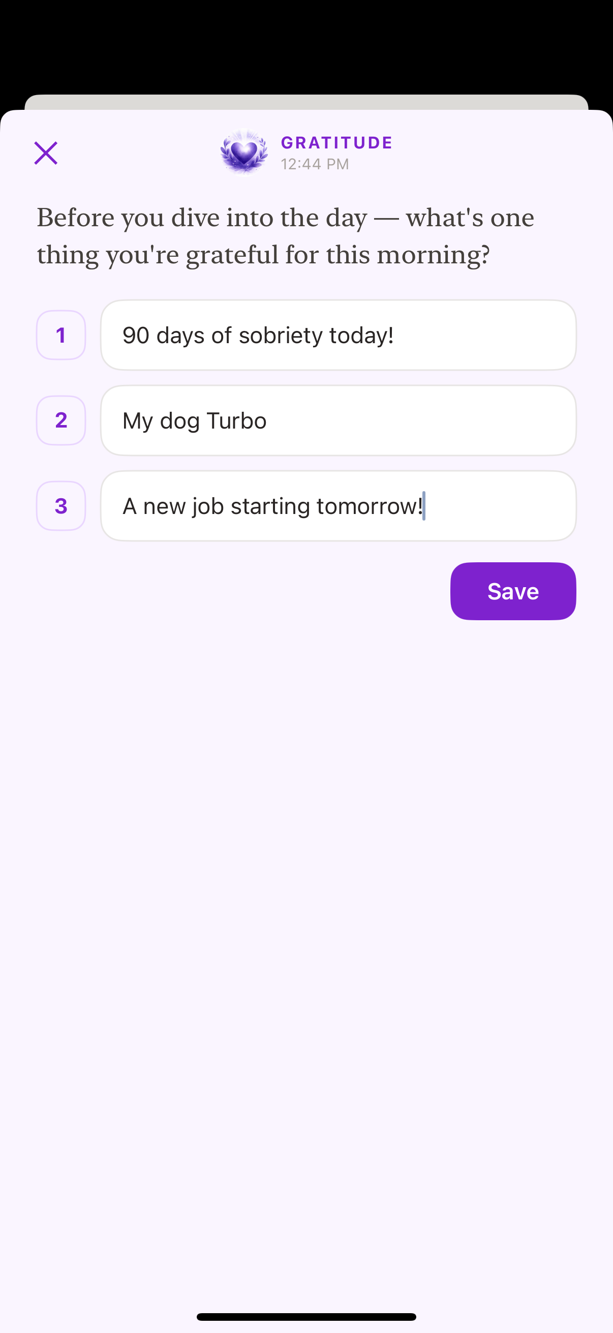 Client iOS screen nine